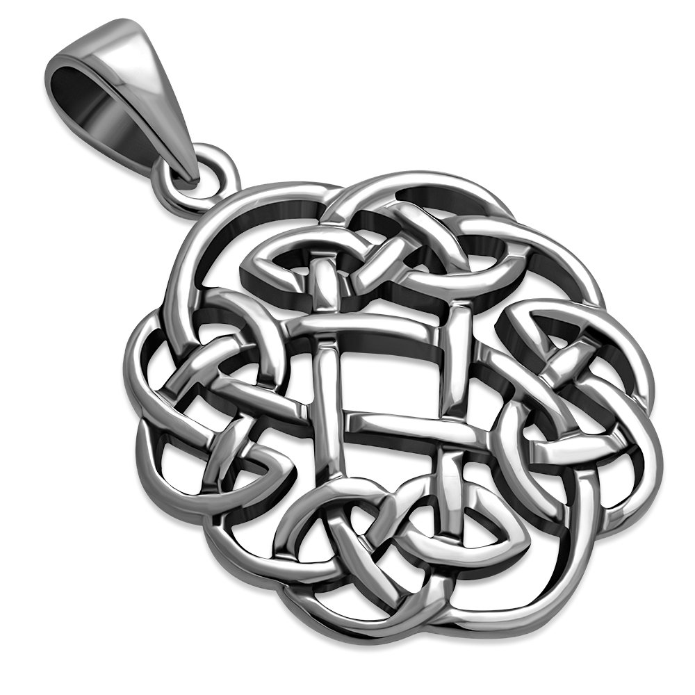 Celtic Knot Silver Pendant, Irish Jewelry, pn534